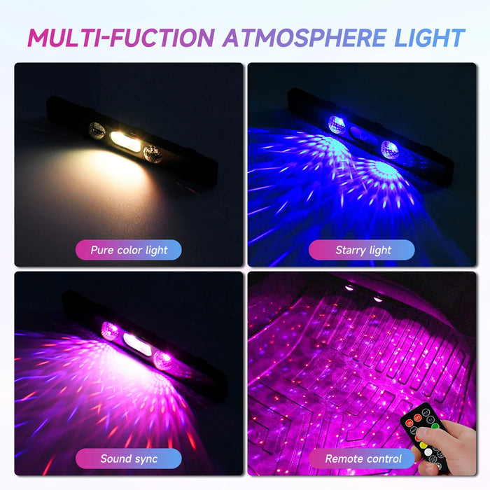 Wireless Usb Car Star Light Interior Decorative Atmosphere Lamp
