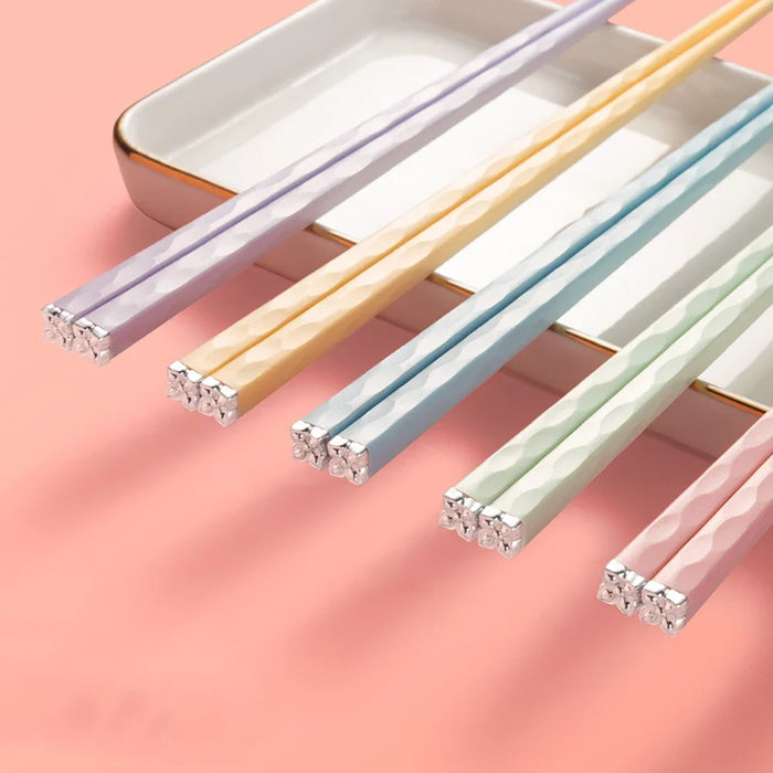 5 Pairs Reusable Chopsticks Set For Sushi And Korean Cuisine
