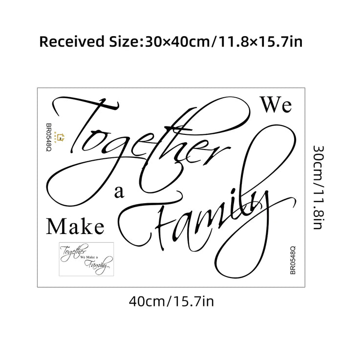 Family Bond Sweet Wall Stickers For Home Decor