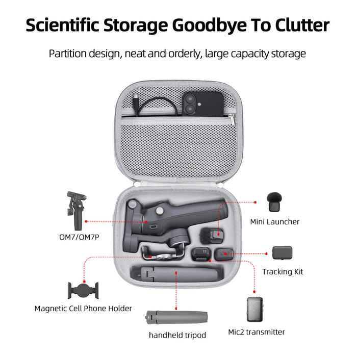 For Dji Osmo Mobile 7 / 7 Pro Portable Carrying Case Storage Bag Shockproof Protective Case Handbag For Dji Osmo Mobile 7 / 7 Pro