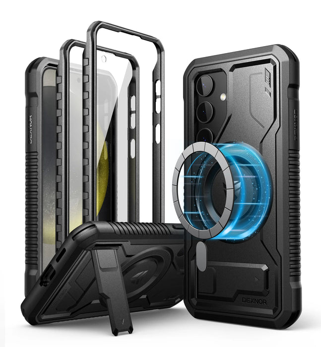 For Samsung Galaxy S24 Holder Magsafe Shockproof Rugged Bumper Case Protective With Built In Screen Protector