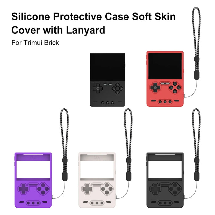 Silicone Protective Case For Trimui Brick Handheld Game Console Soft Skin Case Cover Protective Shell Sleeve Anti-Scratch Sleeve