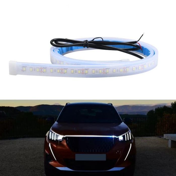 12V Led Car Hood Atmosphere Light Strip Waterproof Auto Exterior Decoration