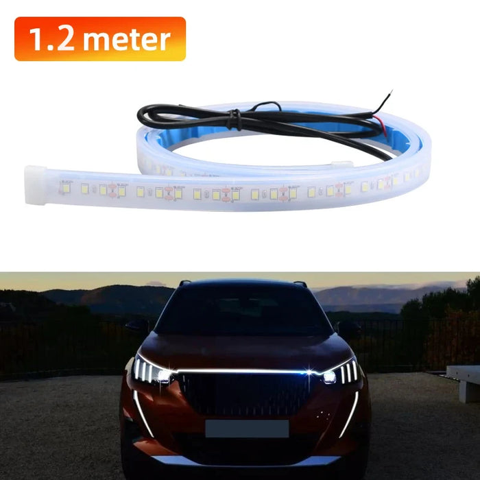 12V Led Car Hood Atmosphere Light Strip Waterproof Auto Exterior Decoration