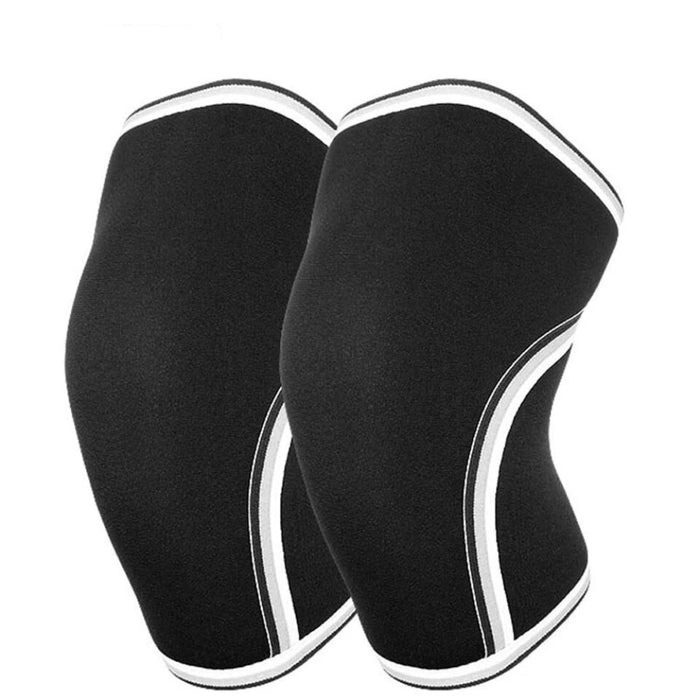 Pair of 7Mm Neoprene Knee Sleeves Compression Support For Squats & Crossfit