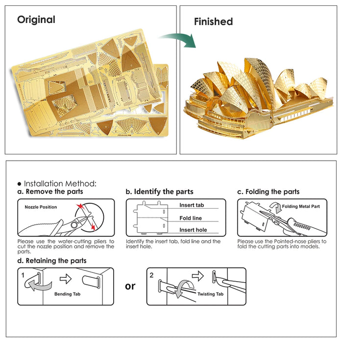 Sydney Opera House 3D Puzzle Kit For Adults
