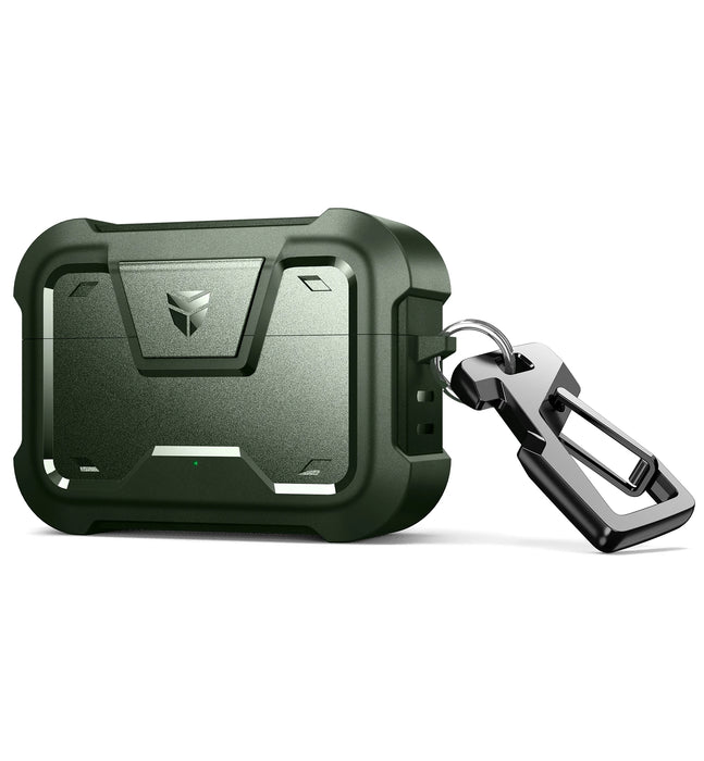 For Beats Studio Buds 2021 Case Led Visible 360 Degree Full-Body Shockproof Rugged Protective Case With Secure Lock Keychain Design