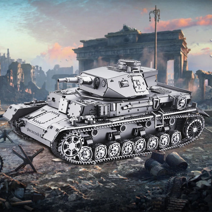 1:48 Panzer Iv Tanks 3D Metal Model Kit For Adults