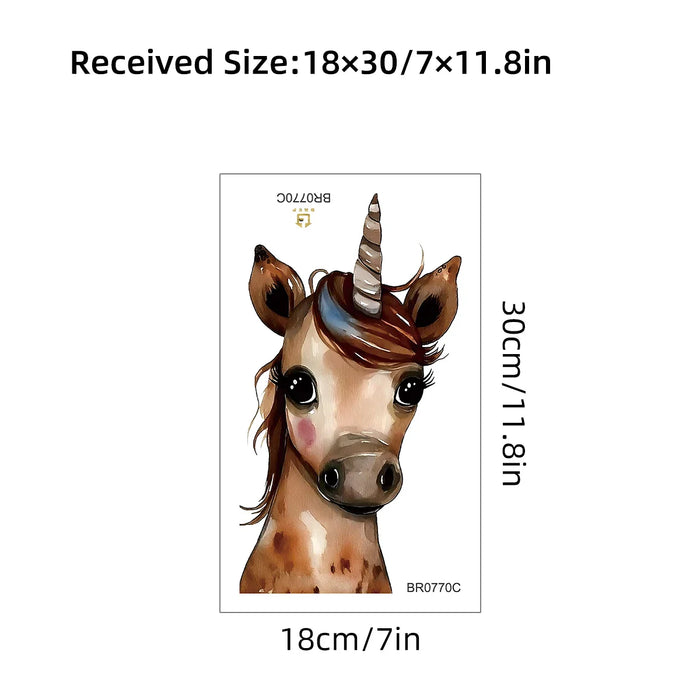 Adorable Unicorn Wall Decals For Kids Room Decor