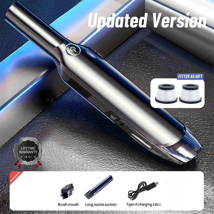 Portable Car Vacuum Cleaner Wireless Handheld Dust Catcher For Home Cleaning