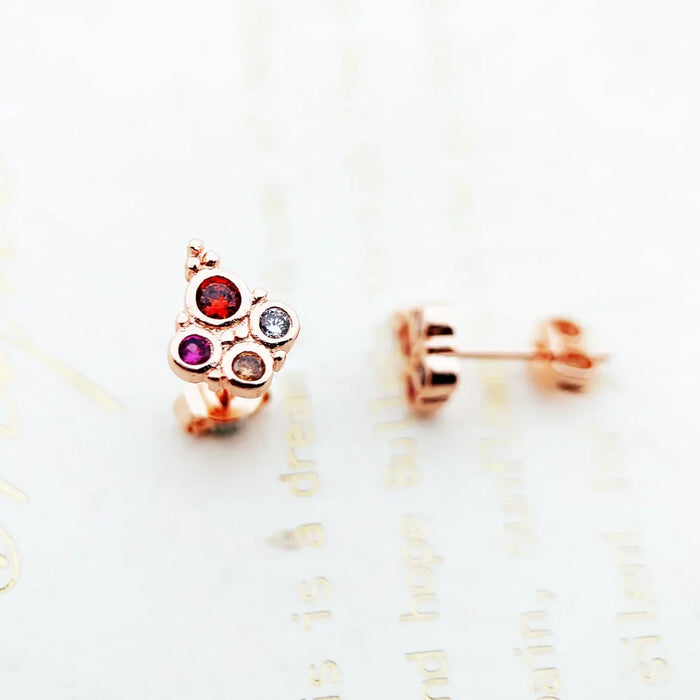 925 Sterling Silver Boho Chic Flower Studs For Women