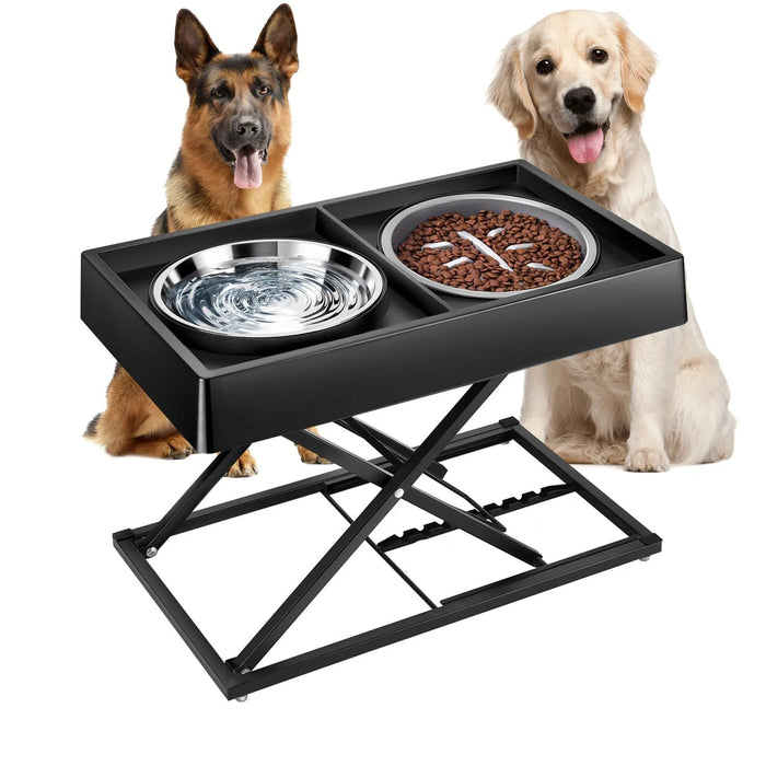 Adjustable Elevated Dog Bowls For Medium / Large Dogs