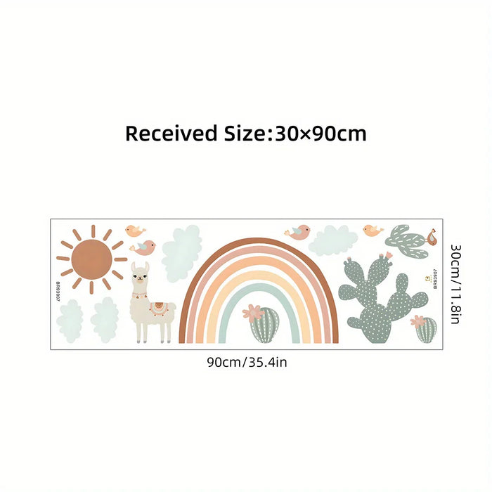 Colourful Cartoon Sheep Wall Stickers For Nursery Decor