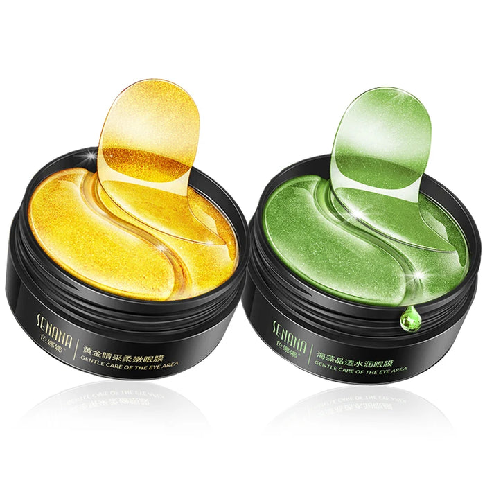 60 Piece 24K Gold Collagen Eye Mask For Dark Circles & Bags