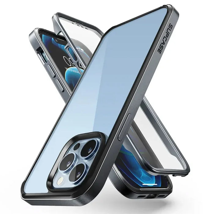 For Iphone 13 Pro Max 6.7 Inch 2021 Release Ub Edge Pro Slim Frame Clear Back Case With Built-In Screen Protector