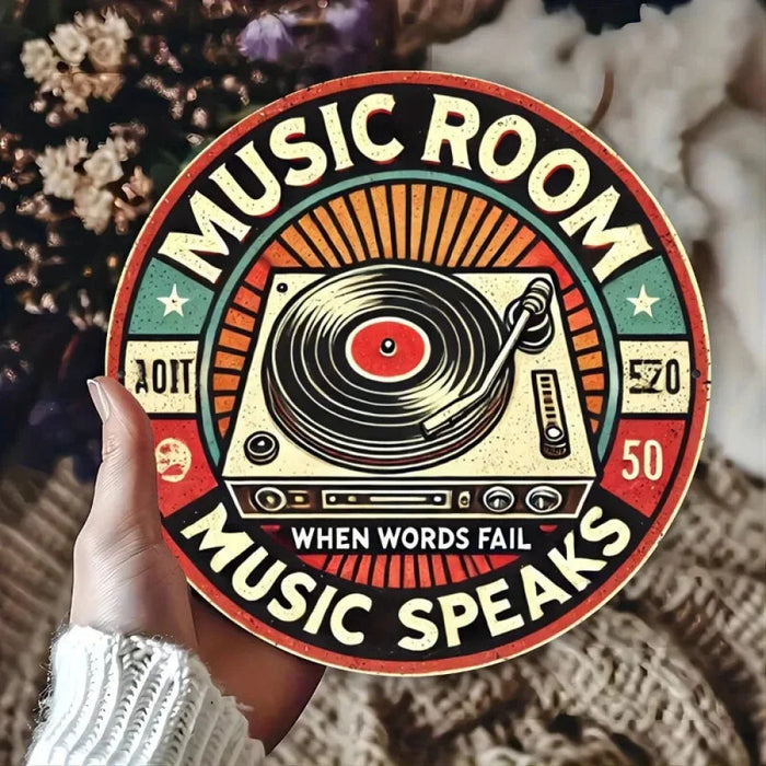 2D Flat Office Supplies & Store Signage Ideal For Music Lovers