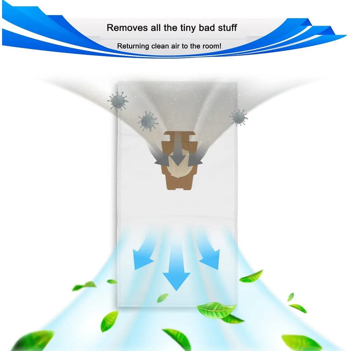 6 Pack Vacuum Cleaner Dust Bags For Kirby 204811 204814 204808 205811 Compatible With Kirby All Generation & Sentria Models