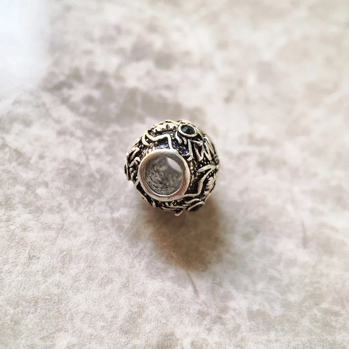 925 Sterling Silver Dragon'S Head Bead Charm For European Bracelets