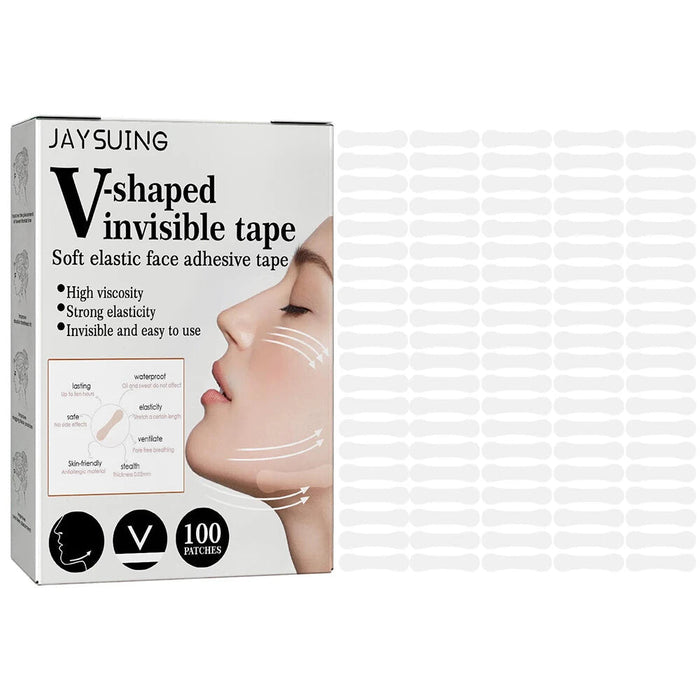 100 Piece Invisible V Shape Face Stickers For Wrinkle Free Lift