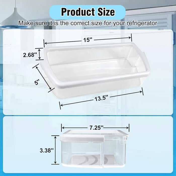 W10321304 Refrigerator Door Shelf Bin Compatible With Whirlpool Replace Wpw10321304 Ap6019471 2179574 2179575 Wrs325Fdam01