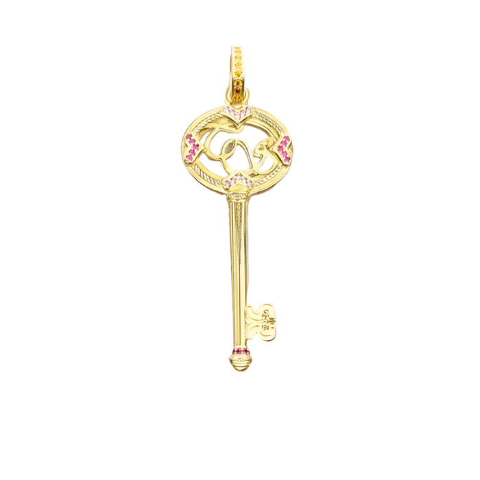 925 Sterling Silver Romantic Pure Seduction Key Pendant Fine Jewelry For Men & Women