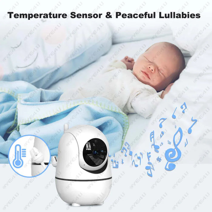 5 Video Baby Monitor With Ptz Camera & Temperature Sensor