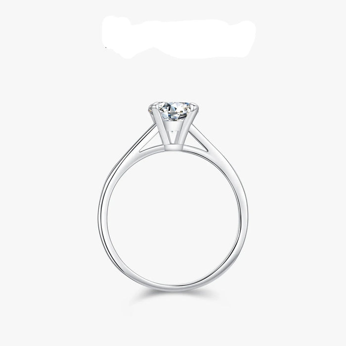 925 Sterling Silver 1Ct D Colour Moissanite Ring