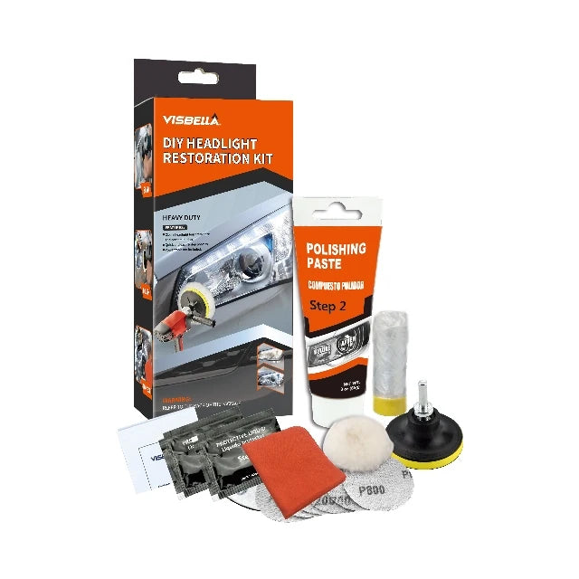 Headlight Restoration Kit Polish Scratch Remover