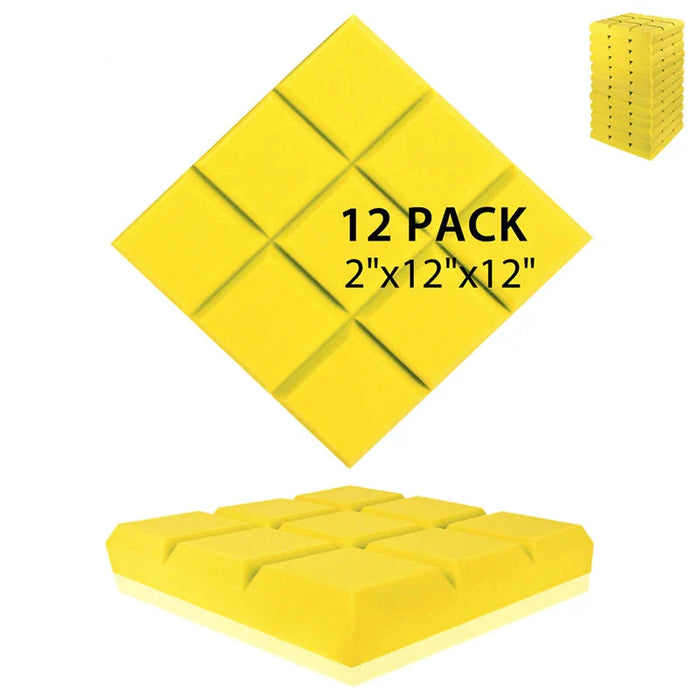 12 Pieces Acoustic Seal For Apartment Doors Soundproofing Foam Panels For Music Studios And Home Insulation