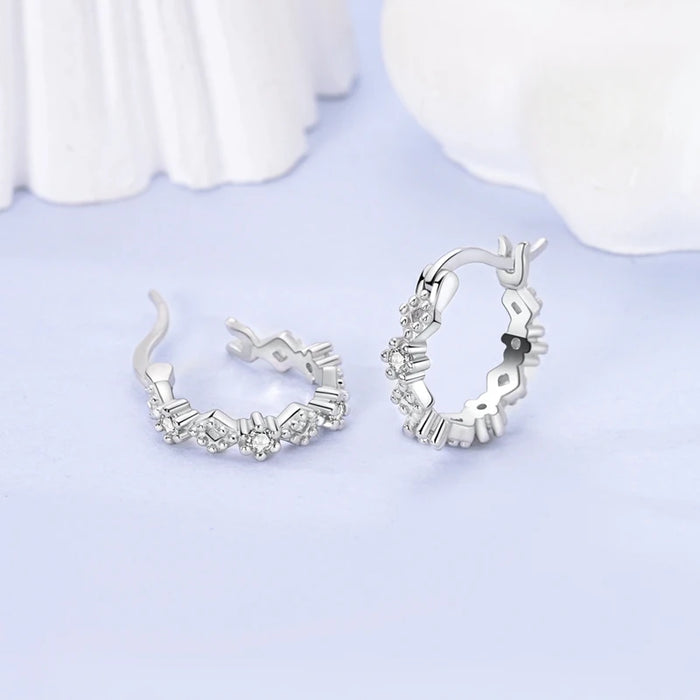 925 Sterling Silver Moissanite Earrings For Women Wedding Party Jewelry