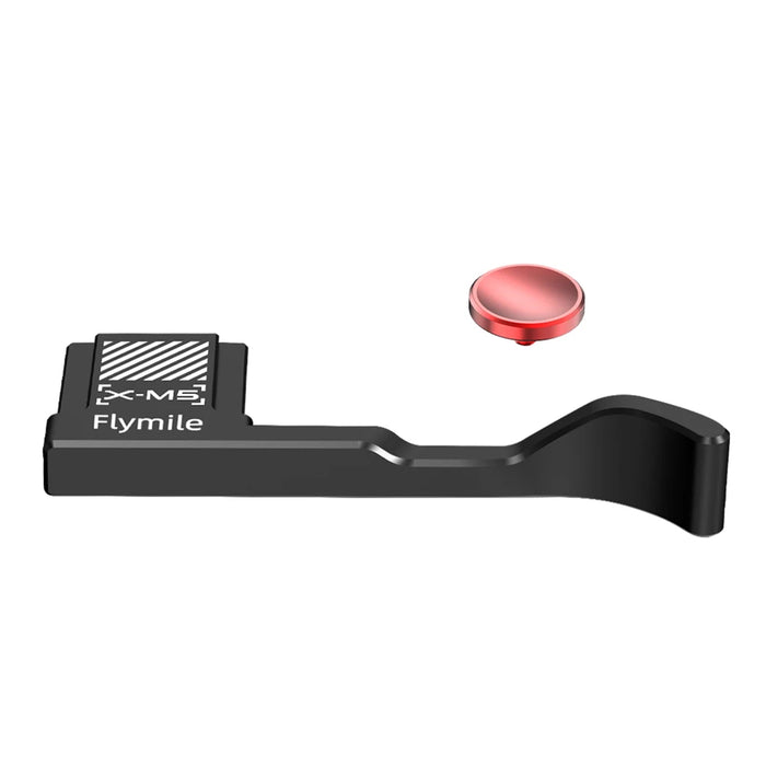 Metal Thumbs Up Hand Grip Hot Shoe Cover For Fujifilm X-M5 With Shutter Release Button Built-In Silicone Pads Camera Accessories