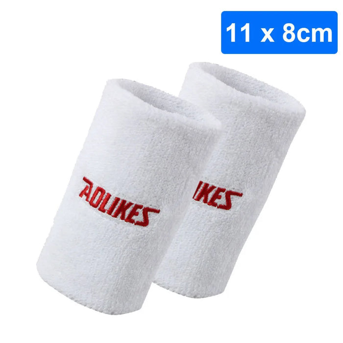 Pair of Moisture Wicking Sports Wristbands For Men & Women Tennis Basketball Running