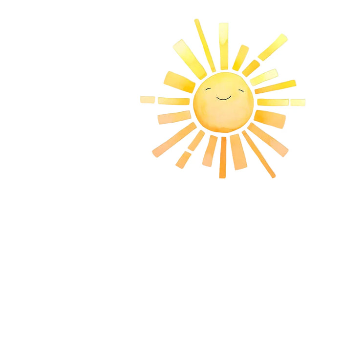 Adorable Cartoon Sun Wall Sticker For Kids Room Decor