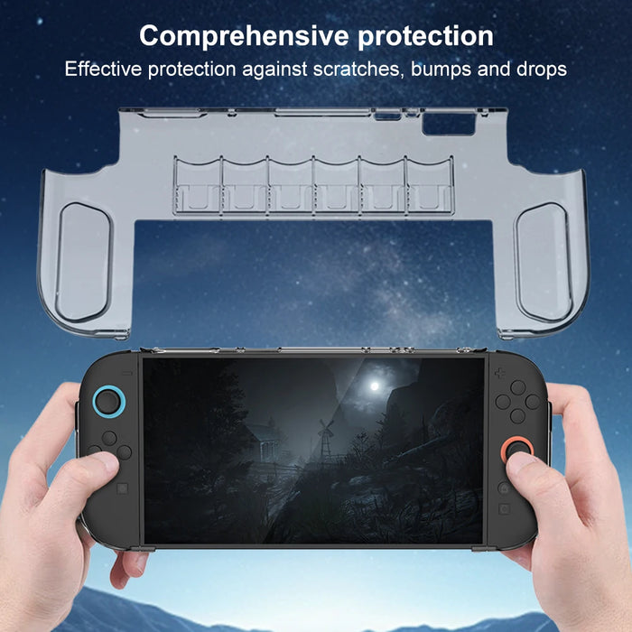 For Switch 2 Clear Pc Case Protective Case Cover Frame Clear Protector Anti-Scratch Protection Sleeve For Switch 2 Game Console