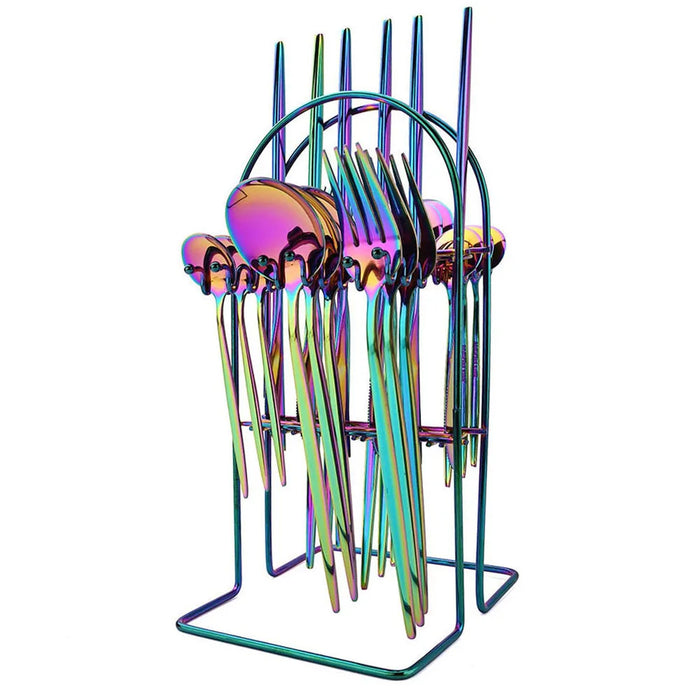 24 Piece Stainless Steel Cutlery Set For 6