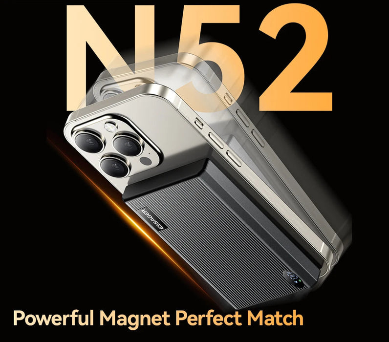 Thin Magnetic Power Bank 20W 10000Mah Led Portable Wireless Fast Charging External Battery For Iphone 16 15 For Magsafe