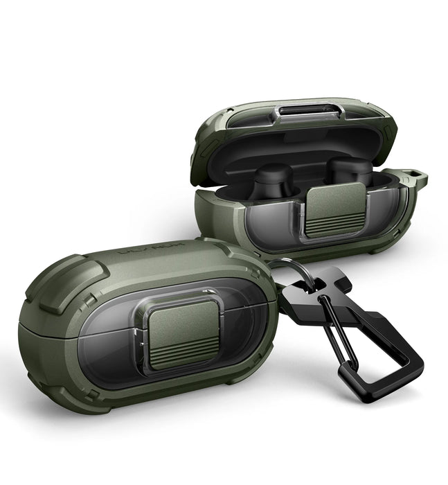 For Beats Solo Buds Shockproof Rugged Bumper Case Protective Case With Drop-Proof Lock & Carabiner Keyring Cleaner Kit