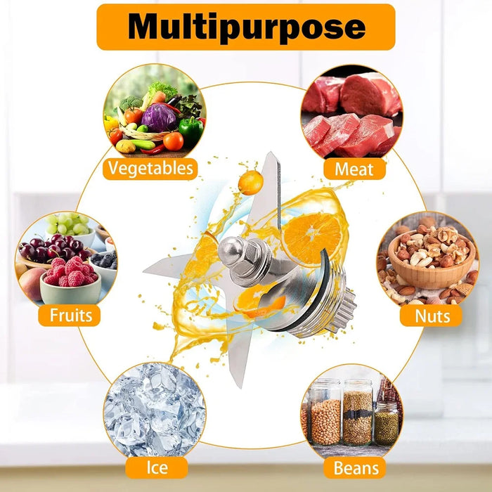 Blender Wet Blade Stainless Steel Blade Accessories Compatible With Vitamix 5200 Series Blender Mixer 64Oz And 32Oz Containers