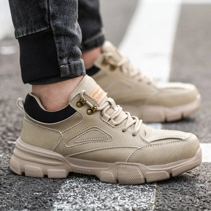 Mens Steel Toe Work Shoes - Anti Smash Anti Puncture Indestructible