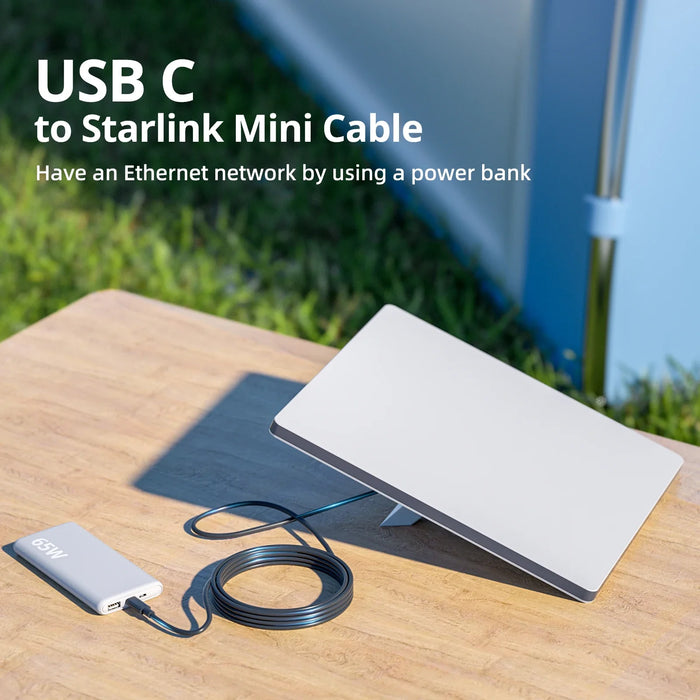 Waterproof Starlink Mini Dc / Typec To Dc Extension Cable 3 / 5M Ul Certified