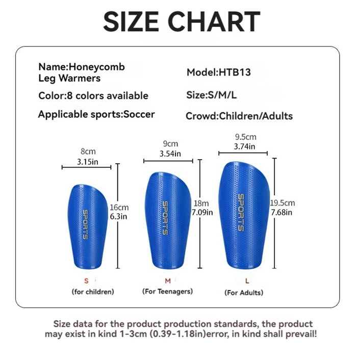 Pair of Adult / Kids Soccer Shin Guards Anti Sprain Knee Pads & Calf Sleeves