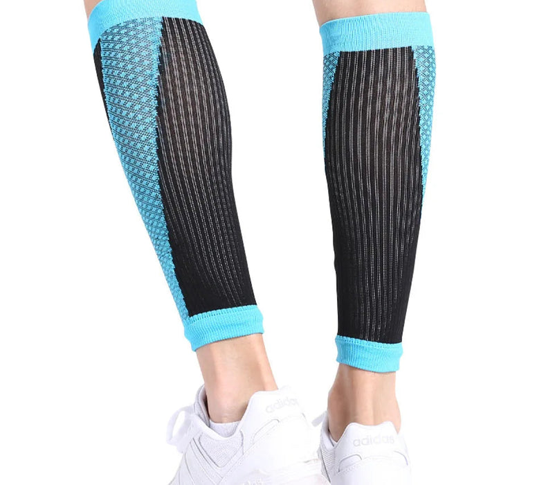 Pair of Compression Shin Guards For Soccer & Sports