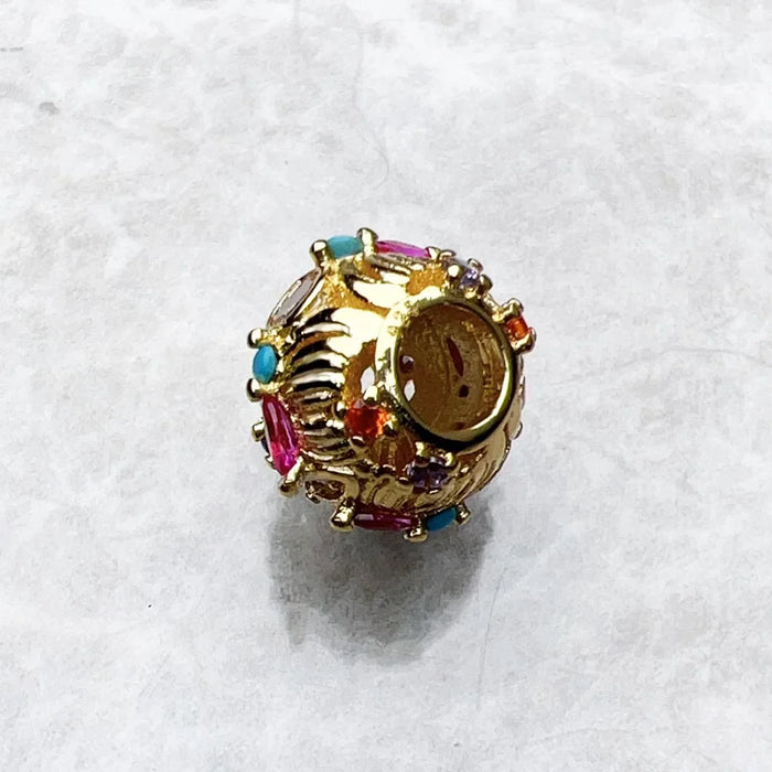 925 Sterling Silver Bohemian Golden Butterfly Bead Charm For European Bracelets