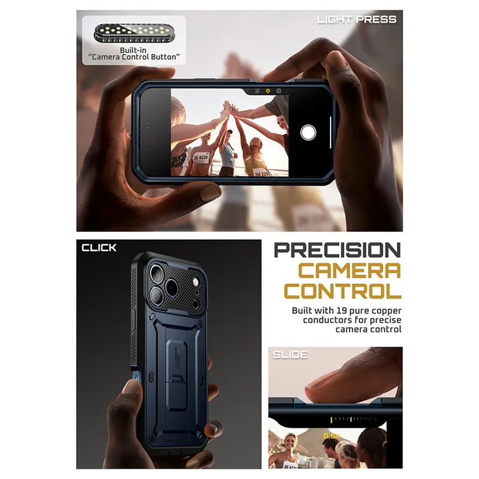 For Iphone 17 Pro Max 6.9 Inch 2025 Ub Pro Full-Body Heavy Duty Rugged Phone Case With Built-In Screen Protector