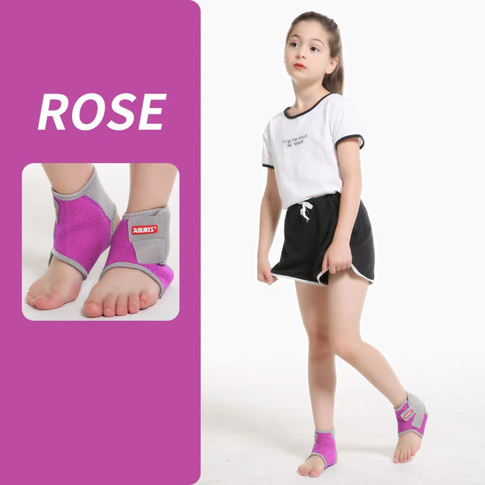 Pair of Kids Ankle Strap For Cycling Running Gym Ankle Brace Support For Children Boy / Girl Sport Protector Tobillera