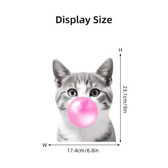 Watercolour Bubble Cat Window Sticker For Kids Room Decor