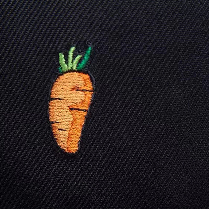 Embroidered Carrot Hip Hop Hat Adjustable Baseball Cap For Men And Women