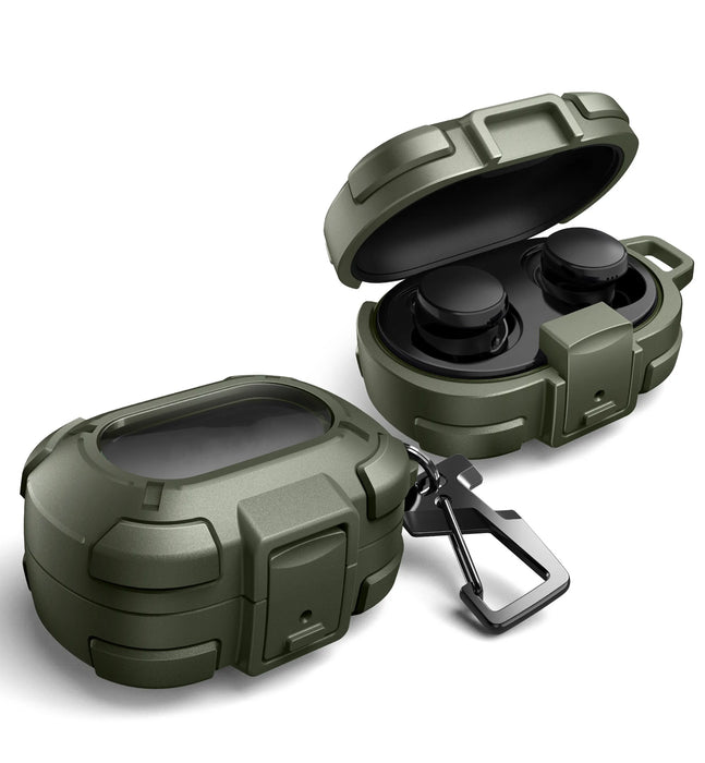 For Bose Quietcomfort Earbuds 2024 Rugged Case Shockproof Protective Case With Secure Lock Clip Carabiner & Keyring