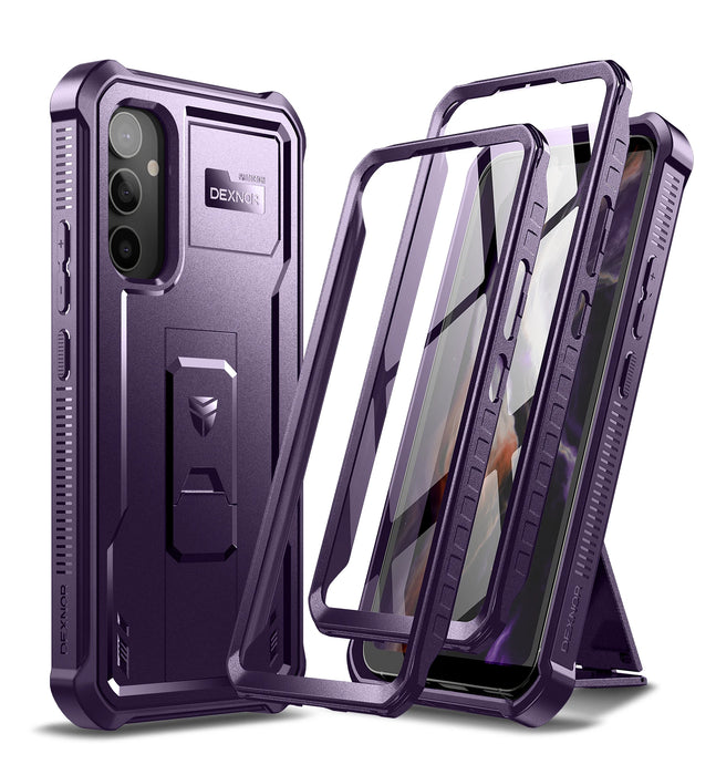 For Samsung Galaxy A54 5G 2023 Full-Body Rugged Holster & Kickstand Shockproof Case With Built-In Screen Protector