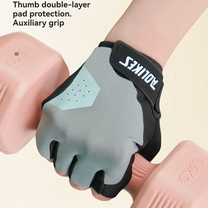 Lightweight Workout Gloves For Weightlifting & Cycling Excellent Grip